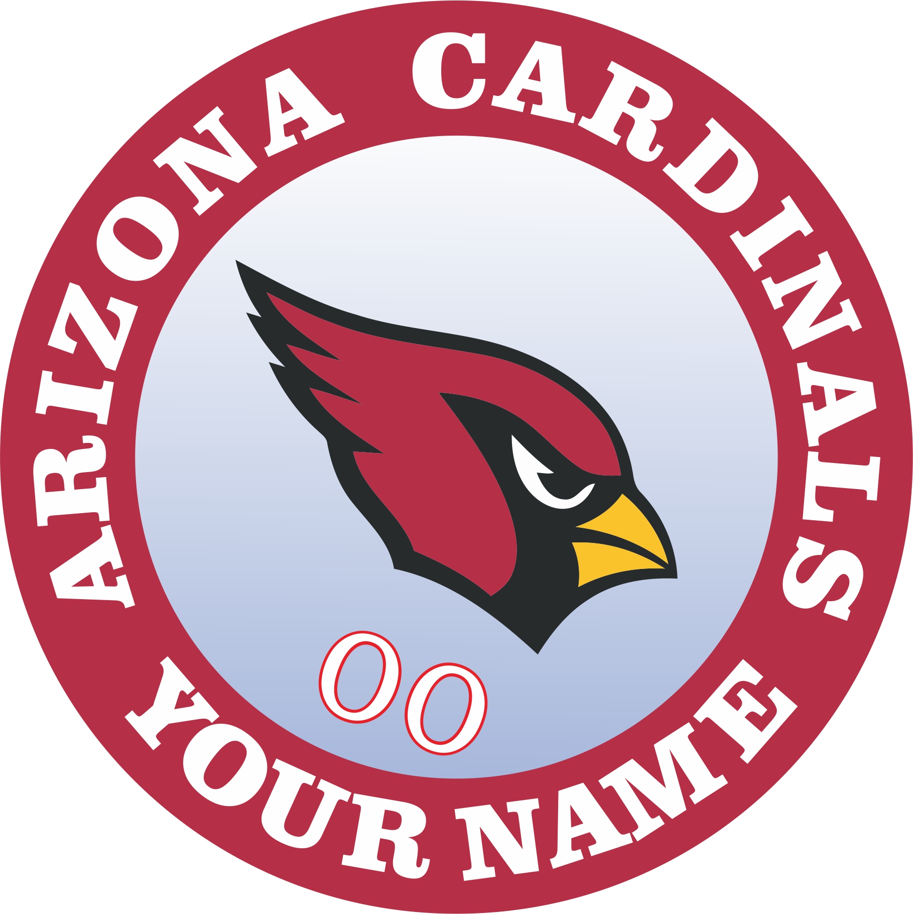 Arizona Cardinals Customized Logo iron on paper